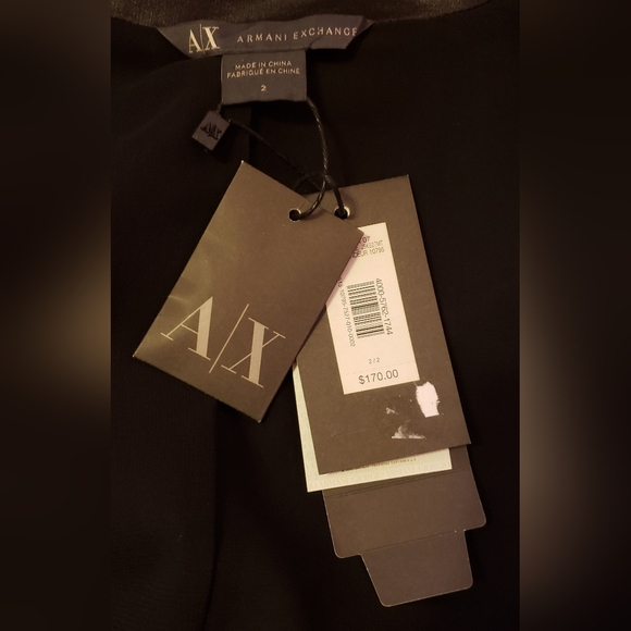NWT Armani Exchange Sleek Black Blazer - Picture 3 of 5